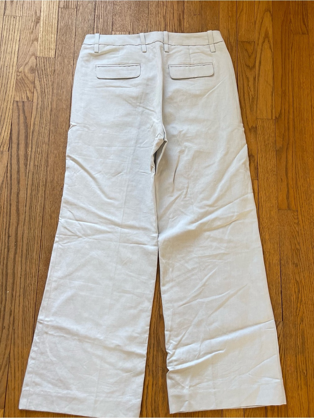Banana Republic Linen Wide Leg Trouser Light Blue Size 12 NWOT - Picture 7 of 8